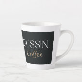 Bussin Coffee, Trendy Funny Coffee Lover Gift  カフェラテマグ (右)