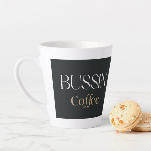 Bussin Coffee, Trendy Funny Coffee Lover Gift  カフェラテマグ (インサイチュ)