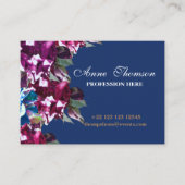 Bussinesエレガントで、クラシックな花の専門のカード 名刺 (正面)