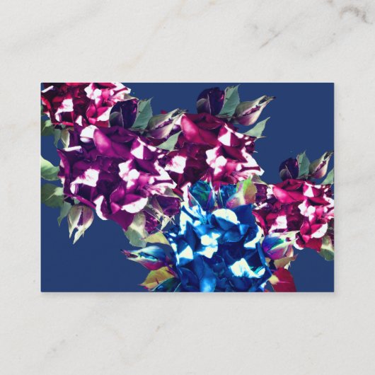 Bussinesエレガントで、クラシックな花の専門のカード 名刺 (裏面)