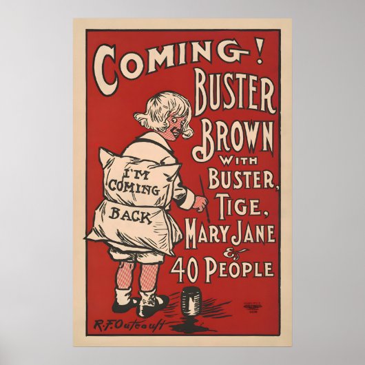 Buster Brown Vintage Poster ポスター (正面)