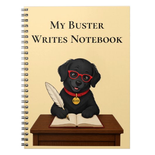 Buster Writes – 作家のためのスパイラルノート ノートブック (正面)