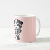 Busto de Nefertiti poligonal コーヒーマグカップ (正面右)