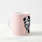 Busto de Nefertiti poligonal コーヒーマグカップ (正面左)
