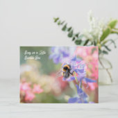 "Busy as a Little Bumble Bee" Soft Pastel Flowers (スタンド正面)