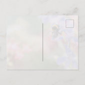 "Busy as a Little Bumble Bee" Soft Pastel Flowers ポストカード (裏面)