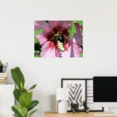 Busy Be Collection Pollen in a Hibiscus ポスター (ホームオフィス)