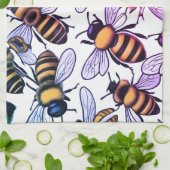 Busy bee  キッチンタオル (折り畳み)