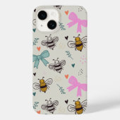 Busy Bees and Bows Phone Case Case-Mate iPhoneケース (裏面)
