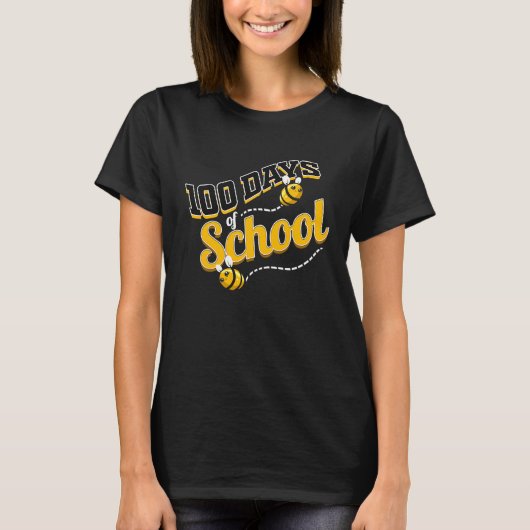 Busy Bee's For 100 Days Of School Tシャツ (正面)