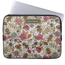 Busy Bees iPad ラップトップスリーブ