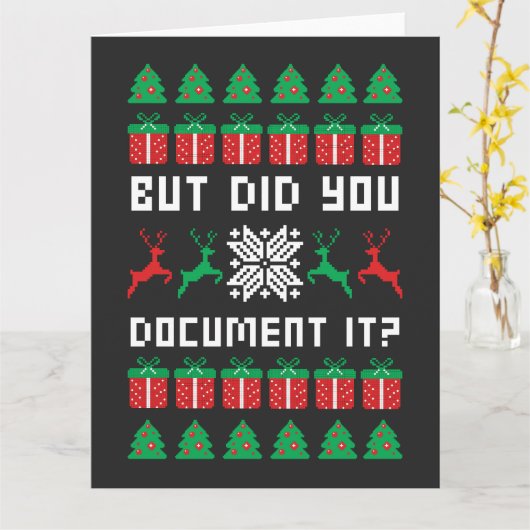 But Did You Document it カード (黄色い花)