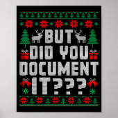 But Did You Doent It Funny Office Christmas Ugly  ポスター (正面)