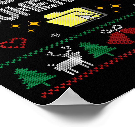 But Did You Doent It Funny Office Christmas Ugly S ポスター (角)