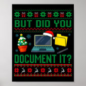 But Did You Doent It Funny Office Christmas Ugly S ポスター (正面)