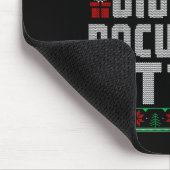 But Did You Doent It Funny Office Christmas Ugly S マウスパッド (コーナー)