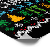 But Did You Doent It Ugly Funny Christmas Sweater  ポスター (角)