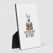 But Did You Dye Skeleton Eggs Funny Easter Men Wom フォトプラーク (側面)