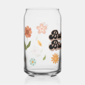 But First Bismillah Clear Glass Can Wildflowers ガラス缶 (正面)