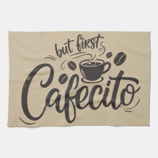 But First, Cafecito キッチンタオル