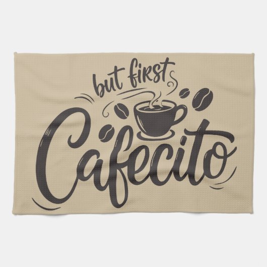 But First, Cafecito キッチンタオル (横)