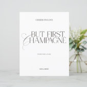 But First Champagne Elegant Wedding Sign (スタンド正面)