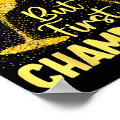 But First Champagne Funny New Year Holiday-season  ポスター (角)