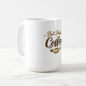 But First, Coffee – くつろぎのタイポグラフィーデザイン コーヒーマグカップ (正面左)