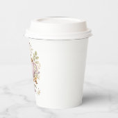 But First, Coffee | なごみのあるラベンダー水彩  紙コップ (左)