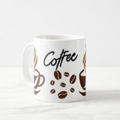 But First, Coffee – カフェの雰囲気を楽しむマグカップ コーヒーマグカップ (正面左)