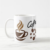But First, Coffee – カフェの雰囲気を楽しむマグカップ コーヒーマグカップ (左)