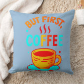 But First, Coffee クッション (ブランケット)