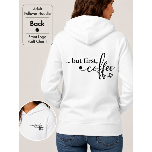 But First Coffee コージィプルオーバーパーカー パーカ