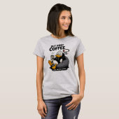 BUT FIRST COFFEE コーヒーTシャツ デザイン おもしろTシャツ Tシャツ (正面フル)