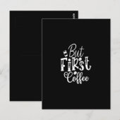 but first coffee ポストカード (正面/裏面)