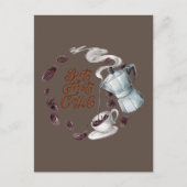 But First Coffee ポストカード (正面)