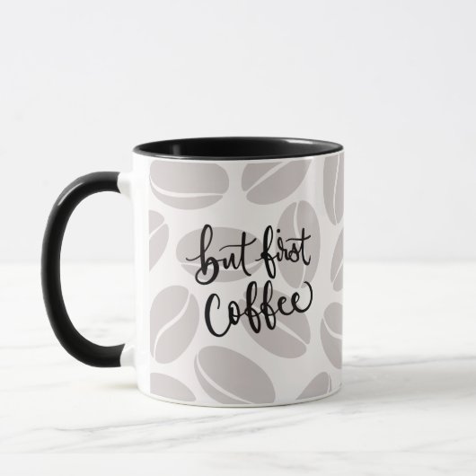 But First Coffee マグカップ (左)