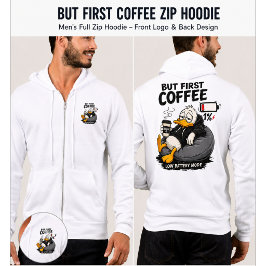 BUT FIRST COFFEE 楽しいコーヒーパーカーギフト パーカ