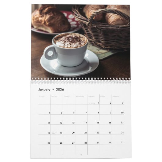 But First Coffee 2026 Calendar カレンダー (1月 2026)