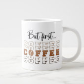 But First Coffee 20oz Jumbo Funny Specialty Mug ジャンボコーヒーマグカップ (右)