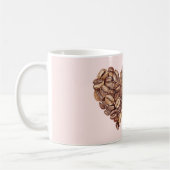 But First, Coffee Beans Heart  コーヒーマグカップ (左)