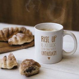 But First, Coffee – Bold Brown Typography Mug コーヒーマグカップ