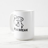 But First, Coffee Break Hand Drawn コーヒーマグカップ (正面左)