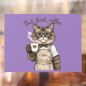 But First, Coffee Cat ウィンドウサイン (シート2)