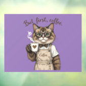 But First, Coffee Cat ウィンドウサイン (シート3)