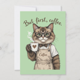 But First, Coffee Cat サンキューカード