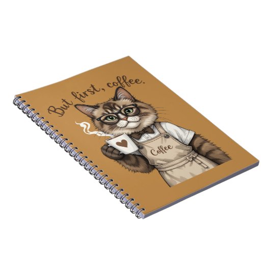 But First, Coffee Cat ノートブック (右側)