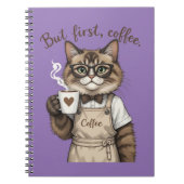 But First, Coffee Cat ノートブック (正面)