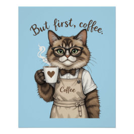But First, Coffee Cat ポスター