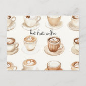 But First, Coffee Cups ポストカード (正面)